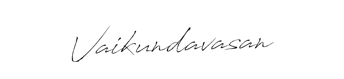 Use a signature maker to create a handwritten signature online. With this signature software, you can design (Antro_Vectra) your own signature for name Vaikundavasan. Vaikundavasan signature style 6 images and pictures png