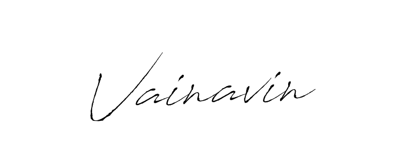 How to make Vainavin signature? Antro_Vectra is a professional autograph style. Create handwritten signature for Vainavin name. Vainavin signature style 6 images and pictures png