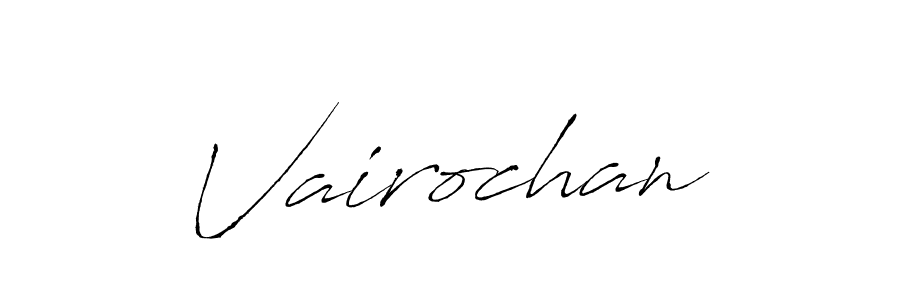 Create a beautiful signature design for name Vairochan. With this signature (Antro_Vectra) fonts, you can make a handwritten signature for free. Vairochan signature style 6 images and pictures png