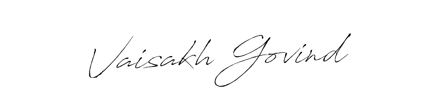 Create a beautiful signature design for name Vaisakh Govind. With this signature (Antro_Vectra) fonts, you can make a handwritten signature for free. Vaisakh Govind signature style 6 images and pictures png