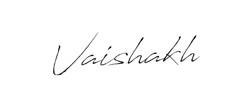 Use a signature maker to create a handwritten signature online. With this signature software, you can design (Antro_Vectra) your own signature for name Vaishakh. Vaishakh signature style 6 images and pictures png