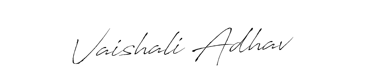 Similarly Antro_Vectra is the best handwritten signature design. Signature creator online .You can use it as an online autograph creator for name Vaishali Adhav. Vaishali Adhav signature style 6 images and pictures png