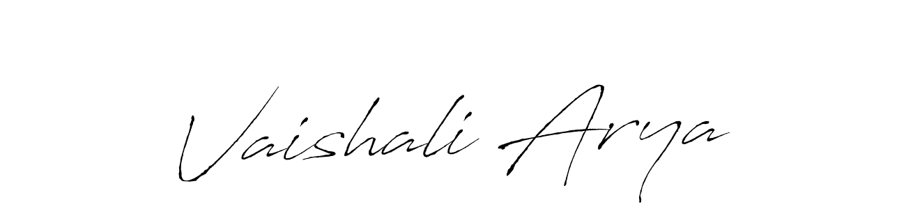 It looks lik you need a new signature style for name Vaishali Arya. Design unique handwritten (Antro_Vectra) signature with our free signature maker in just a few clicks. Vaishali Arya signature style 6 images and pictures png