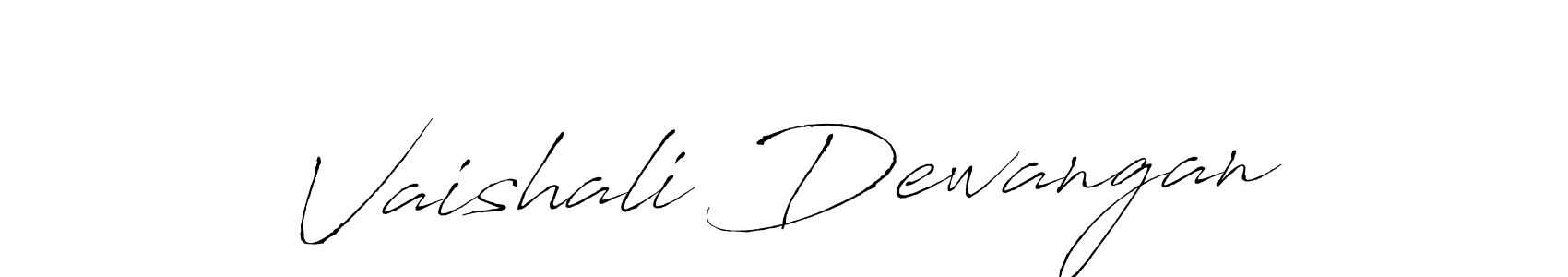 Vaishali Dewangan stylish signature style. Best Handwritten Sign (Antro_Vectra) for my name. Handwritten Signature Collection Ideas for my name Vaishali Dewangan. Vaishali Dewangan signature style 6 images and pictures png