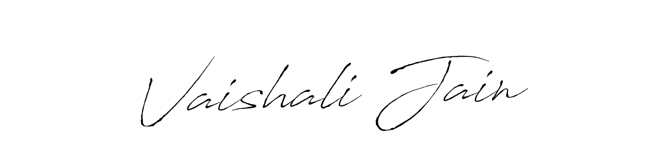 Vaishali Jain stylish signature style. Best Handwritten Sign (Antro_Vectra) for my name. Handwritten Signature Collection Ideas for my name Vaishali Jain. Vaishali Jain signature style 6 images and pictures png