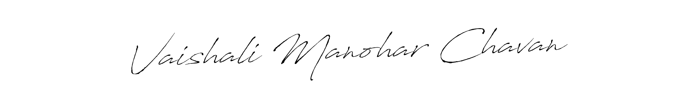 It looks lik you need a new signature style for name Vaishali Manohar Chavan. Design unique handwritten (Antro_Vectra) signature with our free signature maker in just a few clicks. Vaishali Manohar Chavan signature style 6 images and pictures png