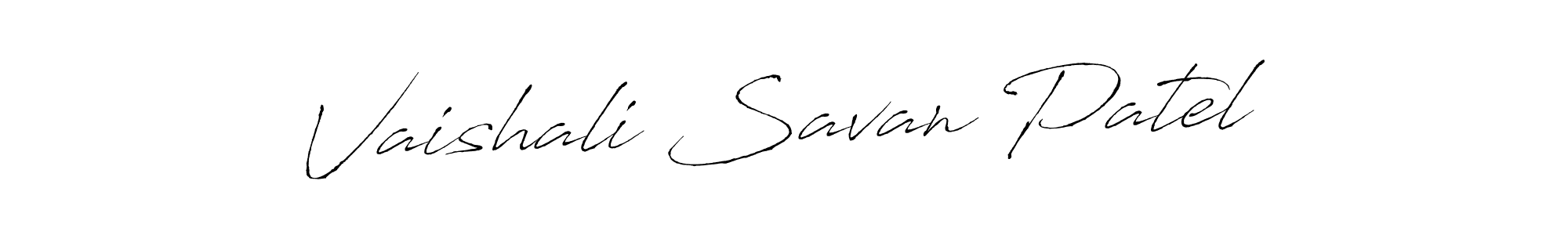 Antro_Vectra is a professional signature style that is perfect for those who want to add a touch of class to their signature. It is also a great choice for those who want to make their signature more unique. Get Vaishali Savan Patel name to fancy signature for free. Vaishali Savan Patel signature style 6 images and pictures png