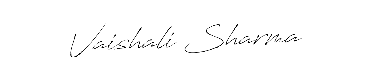 Similarly Antro_Vectra is the best handwritten signature design. Signature creator online .You can use it as an online autograph creator for name Vaishali Sharma. Vaishali Sharma signature style 6 images and pictures png