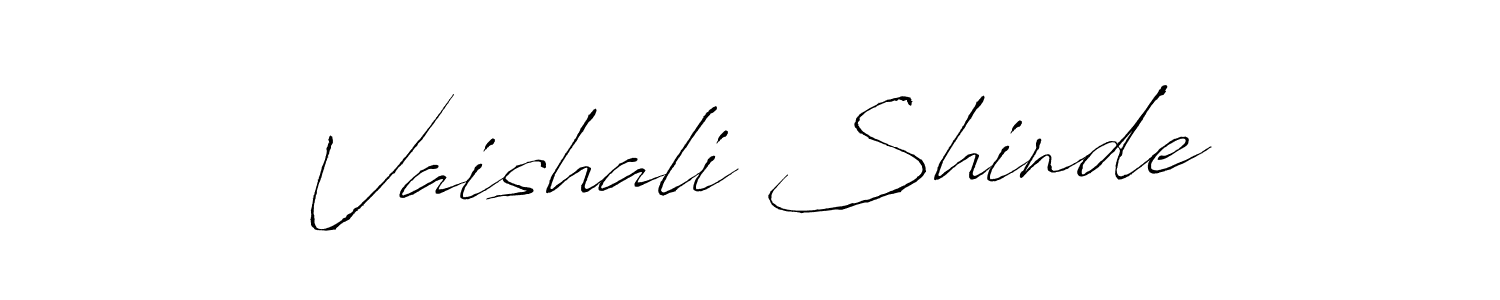 How to make Vaishali Shinde name signature. Use Antro_Vectra style for creating short signs online. This is the latest handwritten sign. Vaishali Shinde signature style 6 images and pictures png