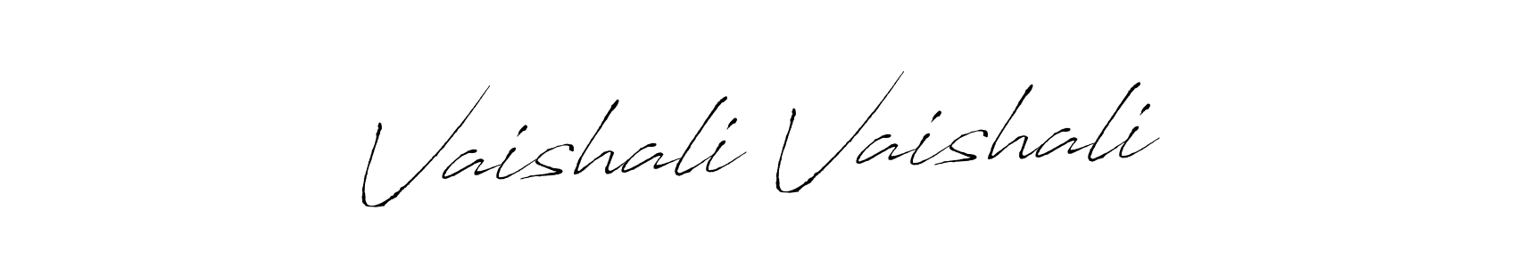 Also we have Vaishali Vaishali name is the best signature style. Create professional handwritten signature collection using Antro_Vectra autograph style. Vaishali Vaishali signature style 6 images and pictures png