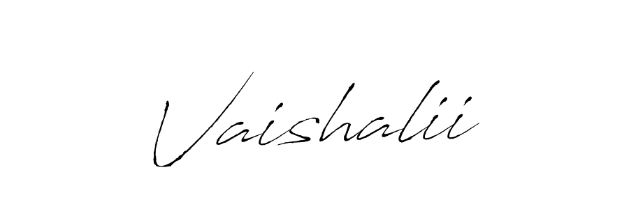 Vaishalii stylish signature style. Best Handwritten Sign (Antro_Vectra) for my name. Handwritten Signature Collection Ideas for my name Vaishalii. Vaishalii signature style 6 images and pictures png