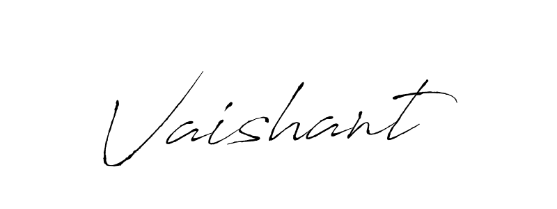 Vaishant stylish signature style. Best Handwritten Sign (Antro_Vectra) for my name. Handwritten Signature Collection Ideas for my name Vaishant. Vaishant signature style 6 images and pictures png