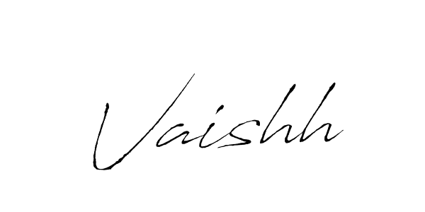 Vaishh stylish signature style. Best Handwritten Sign (Antro_Vectra) for my name. Handwritten Signature Collection Ideas for my name Vaishh. Vaishh signature style 6 images and pictures png
