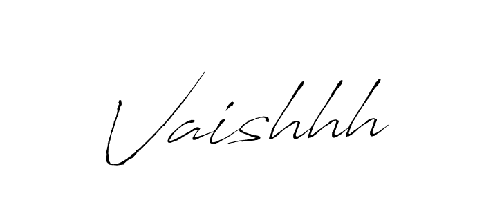 Design your own signature with our free online signature maker. With this signature software, you can create a handwritten (Antro_Vectra) signature for name Vaishhh. Vaishhh signature style 6 images and pictures png