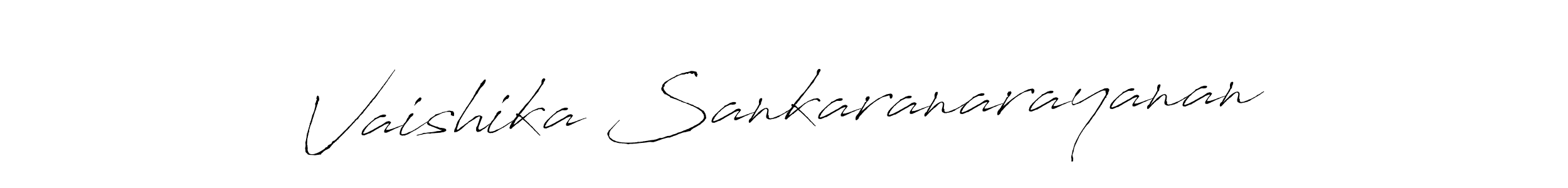 You should practise on your own different ways (Antro_Vectra) to write your name (Vaishika Sankaranarayanan) in signature. don't let someone else do it for you. Vaishika Sankaranarayanan signature style 6 images and pictures png