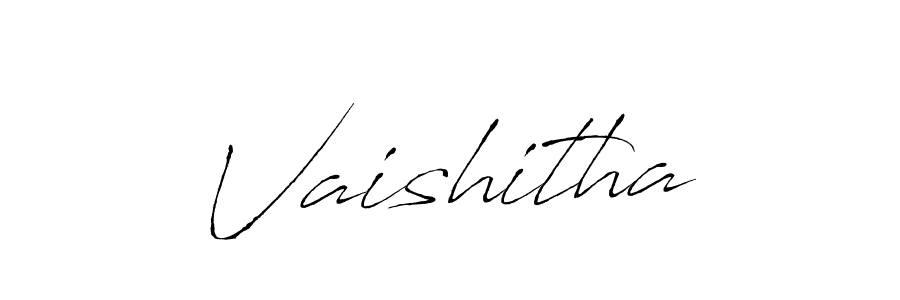 Vaishitha stylish signature style. Best Handwritten Sign (Antro_Vectra) for my name. Handwritten Signature Collection Ideas for my name Vaishitha. Vaishitha signature style 6 images and pictures png