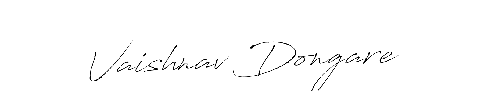 Create a beautiful signature design for name Vaishnav Dongare. With this signature (Antro_Vectra) fonts, you can make a handwritten signature for free. Vaishnav Dongare signature style 6 images and pictures png