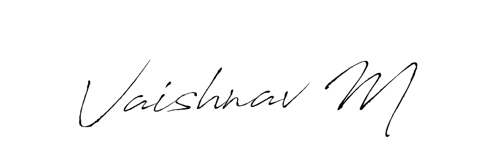 See photos of Vaishnav M official signature by Spectra . Check more albums & portfolios. Read reviews & check more about Antro_Vectra font. Vaishnav M signature style 6 images and pictures png