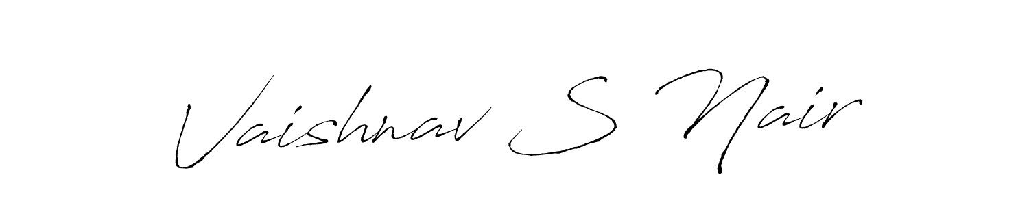 How to Draw Vaishnav S Nair signature style? Antro_Vectra is a latest design signature styles for name Vaishnav S Nair. Vaishnav S Nair signature style 6 images and pictures png