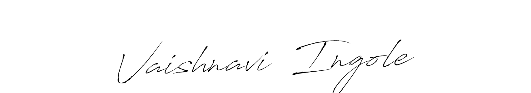 Make a beautiful signature design for name Vaishnavi  Ingole. With this signature (Antro_Vectra) style, you can create a handwritten signature for free. Vaishnavi  Ingole signature style 6 images and pictures png