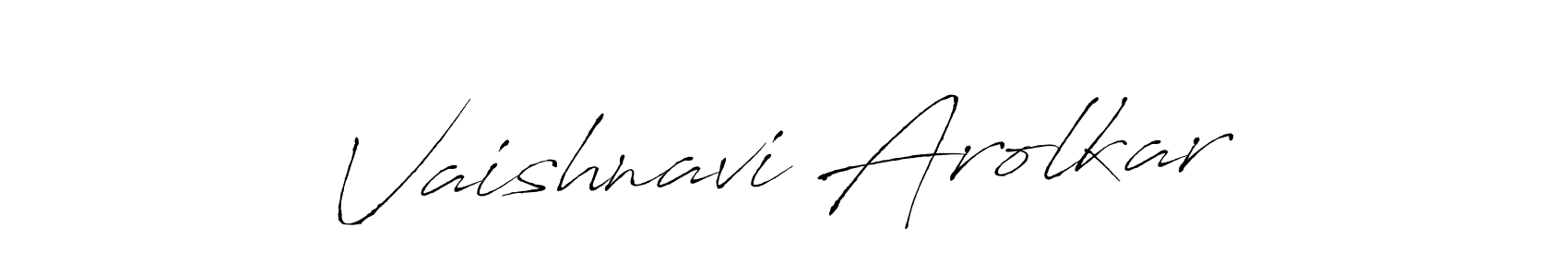 Make a beautiful signature design for name Vaishnavi Arolkar. Use this online signature maker to create a handwritten signature for free. Vaishnavi Arolkar signature style 6 images and pictures png