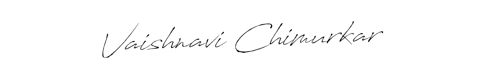 This is the best signature style for the Vaishnavi Chimurkar name. Also you like these signature font (Antro_Vectra). Mix name signature. Vaishnavi Chimurkar signature style 6 images and pictures png