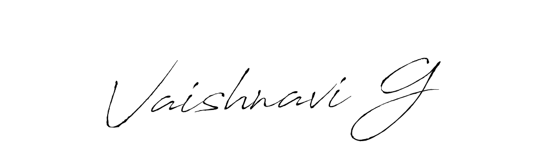 Also You can easily find your signature by using the search form. We will create Vaishnavi G name handwritten signature images for you free of cost using Antro_Vectra sign style. Vaishnavi G signature style 6 images and pictures png