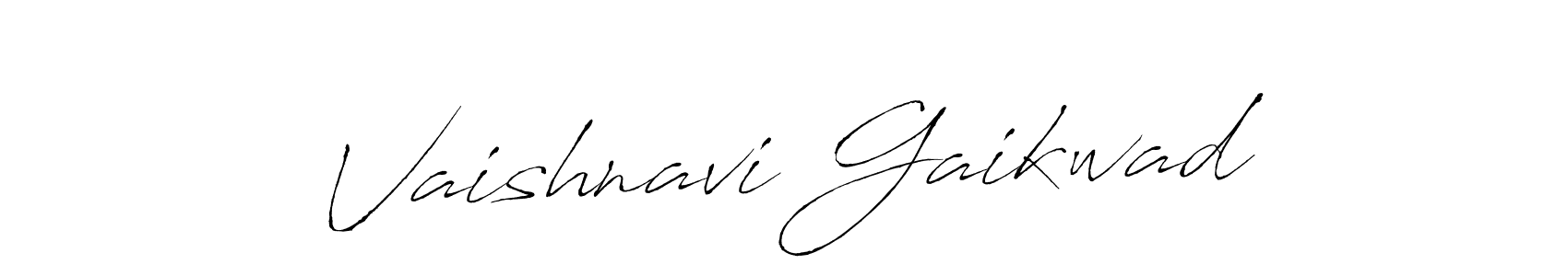 Vaishnavi Gaikwad stylish signature style. Best Handwritten Sign (Antro_Vectra) for my name. Handwritten Signature Collection Ideas for my name Vaishnavi Gaikwad. Vaishnavi Gaikwad signature style 6 images and pictures png