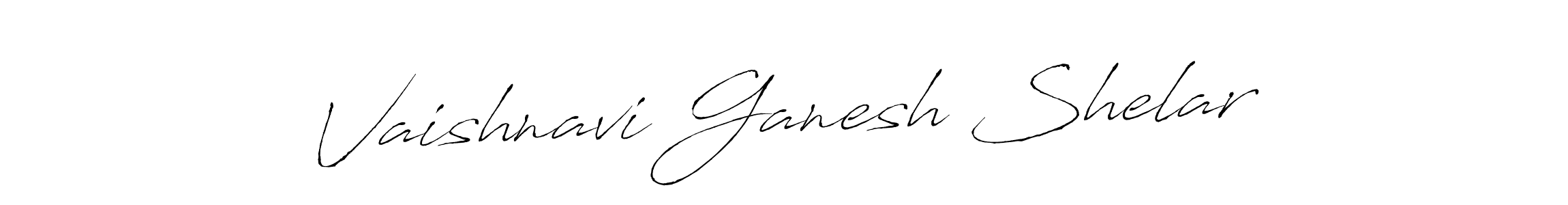 Vaishnavi Ganesh Shelar stylish signature style. Best Handwritten Sign (Antro_Vectra) for my name. Handwritten Signature Collection Ideas for my name Vaishnavi Ganesh Shelar. Vaishnavi Ganesh Shelar signature style 6 images and pictures png