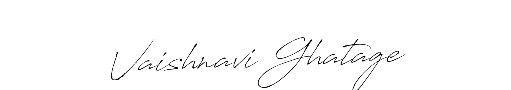 Vaishnavi Ghatage stylish signature style. Best Handwritten Sign (Antro_Vectra) for my name. Handwritten Signature Collection Ideas for my name Vaishnavi Ghatage. Vaishnavi Ghatage signature style 6 images and pictures png