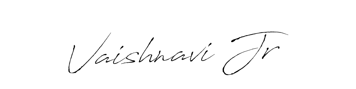 How to make Vaishnavi Jr name signature. Use Antro_Vectra style for creating short signs online. This is the latest handwritten sign. Vaishnavi Jr signature style 6 images and pictures png