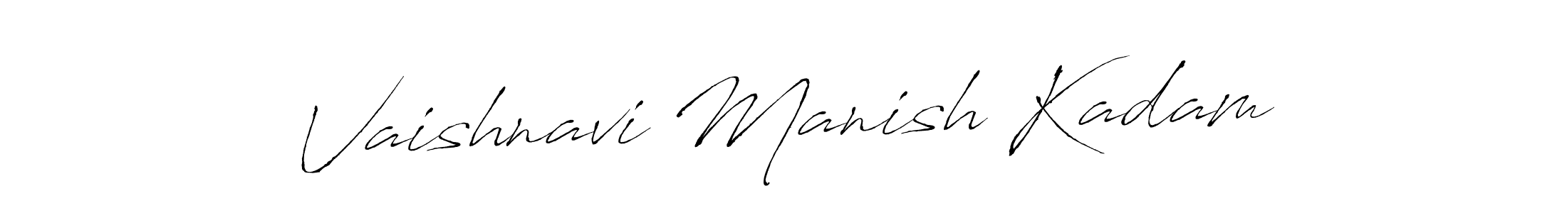 See photos of Vaishnavi Manish Kadam official signature by Spectra . Check more albums & portfolios. Read reviews & check more about Antro_Vectra font. Vaishnavi Manish Kadam signature style 6 images and pictures png