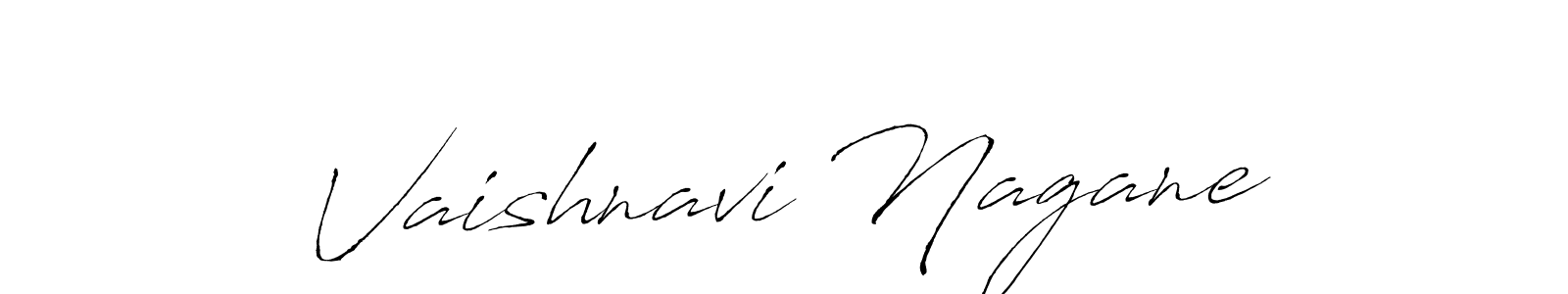 How to make Vaishnavi Nagane name signature. Use Antro_Vectra style for creating short signs online. This is the latest handwritten sign. Vaishnavi Nagane signature style 6 images and pictures png