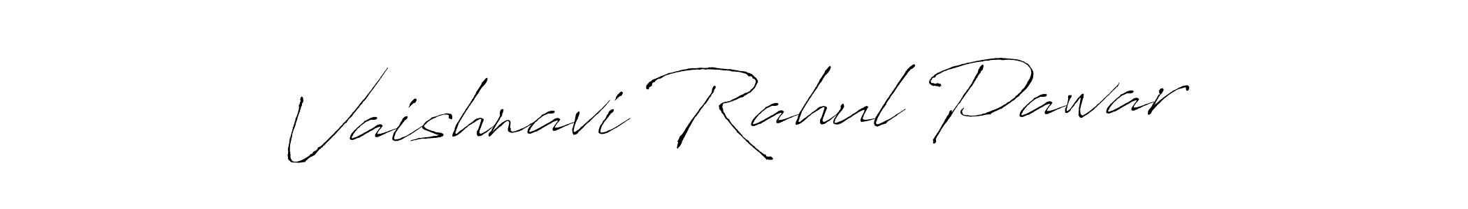 Create a beautiful signature design for name Vaishnavi Rahul Pawar. With this signature (Antro_Vectra) fonts, you can make a handwritten signature for free. Vaishnavi Rahul Pawar signature style 6 images and pictures png