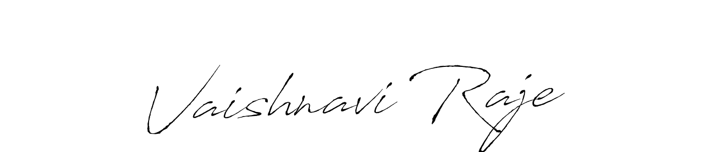 Make a beautiful signature design for name Vaishnavi Raje. With this signature (Antro_Vectra) style, you can create a handwritten signature for free. Vaishnavi Raje signature style 6 images and pictures png