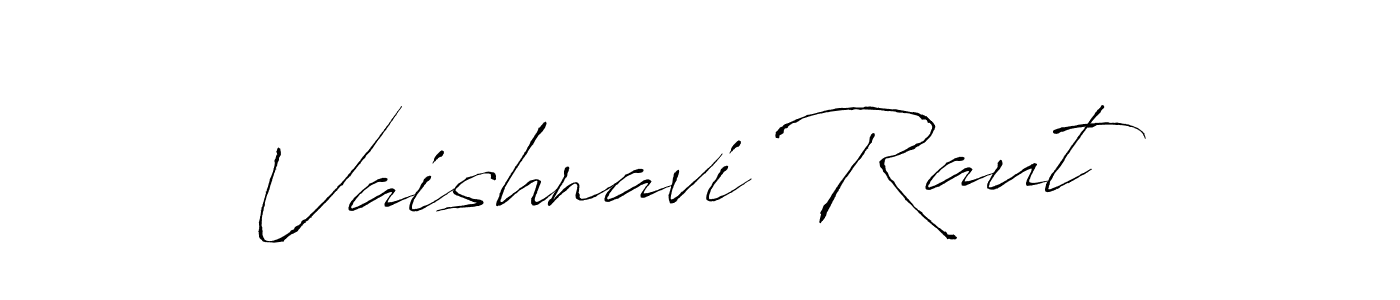 Make a beautiful signature design for name Vaishnavi Raut. With this signature (Antro_Vectra) style, you can create a handwritten signature for free. Vaishnavi Raut signature style 6 images and pictures png