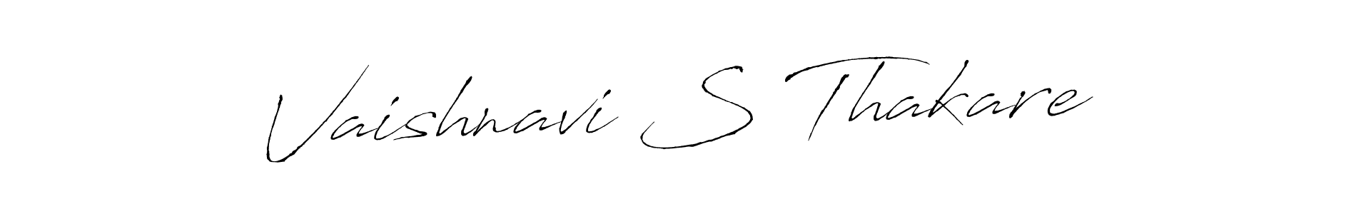 Use a signature maker to create a handwritten signature online. With this signature software, you can design (Antro_Vectra) your own signature for name Vaishnavi S Thakare. Vaishnavi S Thakare signature style 6 images and pictures png