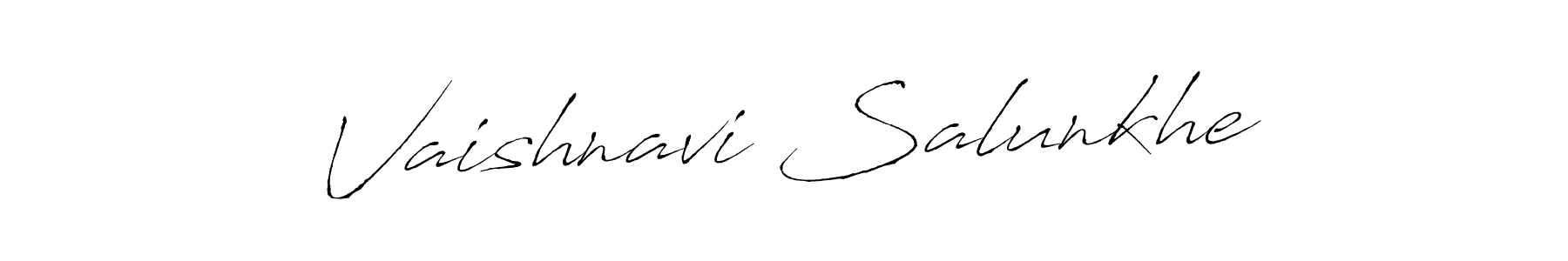 Make a beautiful signature design for name Vaishnavi Salunkhe. With this signature (Antro_Vectra) style, you can create a handwritten signature for free. Vaishnavi Salunkhe signature style 6 images and pictures png