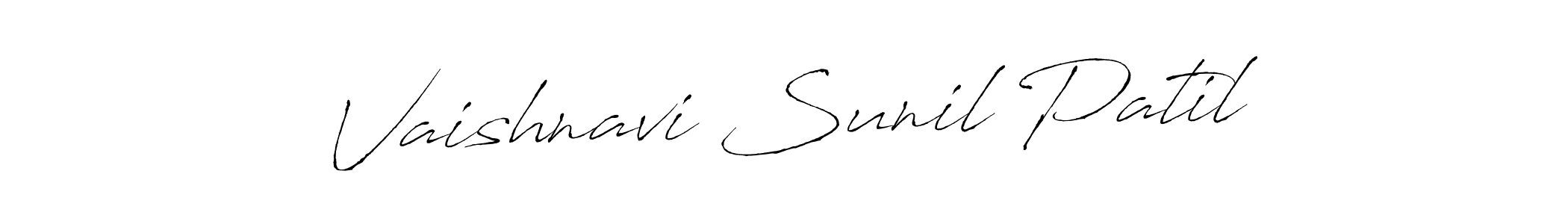 Antro_Vectra is a professional signature style that is perfect for those who want to add a touch of class to their signature. It is also a great choice for those who want to make their signature more unique. Get Vaishnavi Sunil Patil name to fancy signature for free. Vaishnavi Sunil Patil signature style 6 images and pictures png