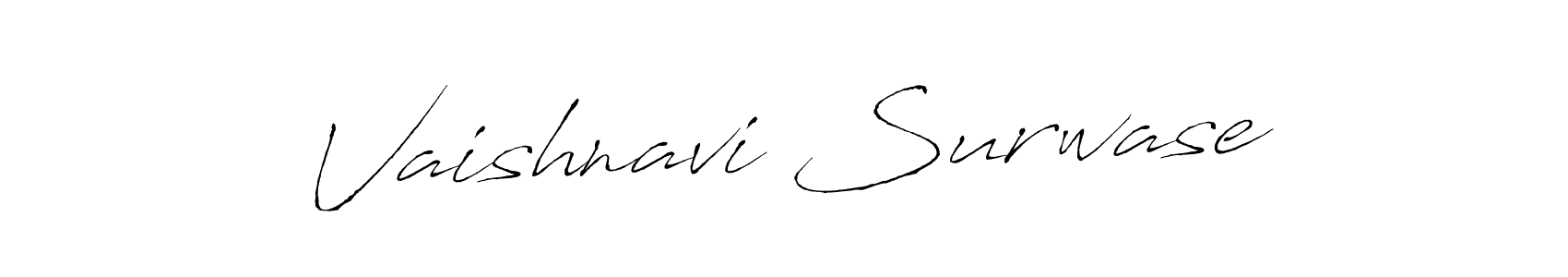 This is the best signature style for the Vaishnavi Surwase name. Also you like these signature font (Antro_Vectra). Mix name signature. Vaishnavi Surwase signature style 6 images and pictures png