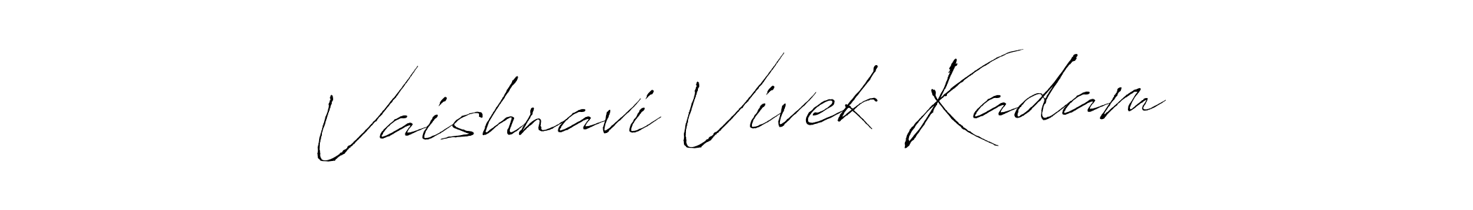 You should practise on your own different ways (Antro_Vectra) to write your name (Vaishnavi Vivek Kadam) in signature. don't let someone else do it for you. Vaishnavi Vivek Kadam signature style 6 images and pictures png