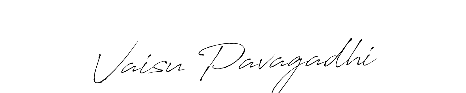 Use a signature maker to create a handwritten signature online. With this signature software, you can design (Antro_Vectra) your own signature for name Vaisu Pavagadhi. Vaisu Pavagadhi signature style 6 images and pictures png