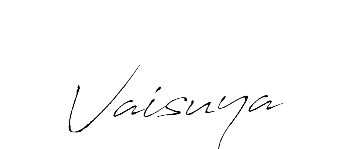 Vaisuya stylish signature style. Best Handwritten Sign (Antro_Vectra) for my name. Handwritten Signature Collection Ideas for my name Vaisuya. Vaisuya signature style 6 images and pictures png
