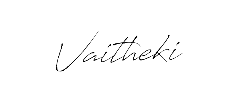 Vaitheki stylish signature style. Best Handwritten Sign (Antro_Vectra) for my name. Handwritten Signature Collection Ideas for my name Vaitheki. Vaitheki signature style 6 images and pictures png