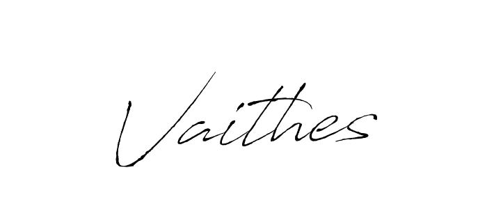 The best way (Antro_Vectra) to make a short signature is to pick only two or three words in your name. The name Vaithes include a total of six letters. For converting this name. Vaithes signature style 6 images and pictures png
