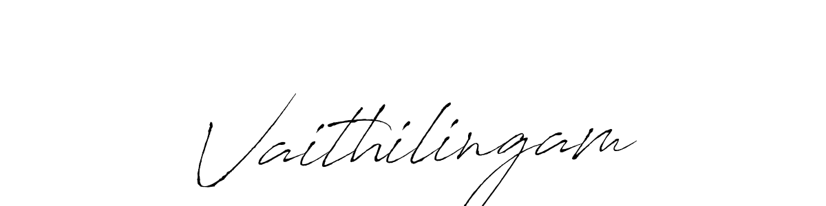 Vaithilingam stylish signature style. Best Handwritten Sign (Antro_Vectra) for my name. Handwritten Signature Collection Ideas for my name Vaithilingam. Vaithilingam signature style 6 images and pictures png