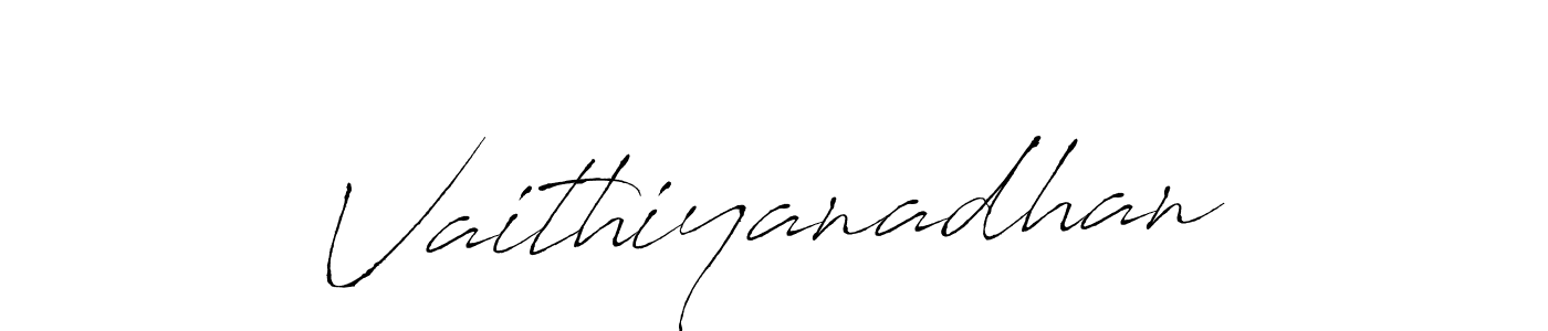 Vaithiyanadhan stylish signature style. Best Handwritten Sign (Antro_Vectra) for my name. Handwritten Signature Collection Ideas for my name Vaithiyanadhan. Vaithiyanadhan signature style 6 images and pictures png