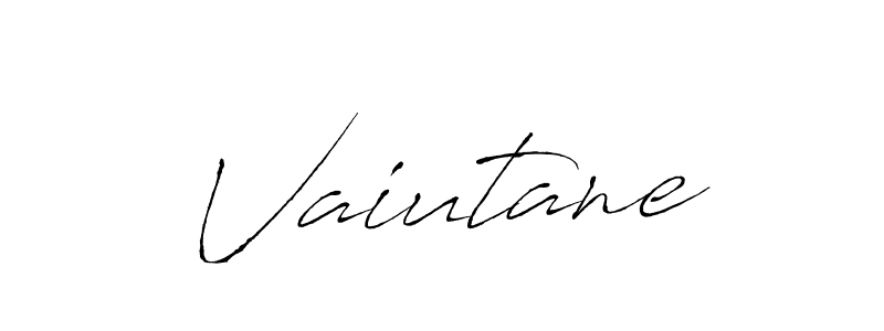 Make a beautiful signature design for name Vaiutane. With this signature (Antro_Vectra) style, you can create a handwritten signature for free. Vaiutane signature style 6 images and pictures png