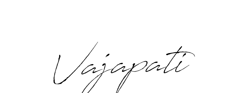 Use a signature maker to create a handwritten signature online. With this signature software, you can design (Antro_Vectra) your own signature for name Vajapati. Vajapati signature style 6 images and pictures png