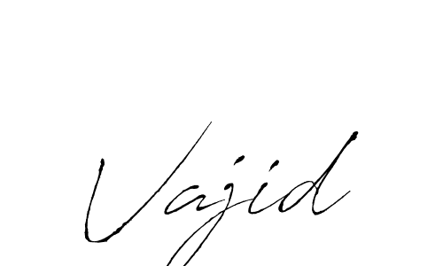 Vajid stylish signature style. Best Handwritten Sign (Antro_Vectra) for my name. Handwritten Signature Collection Ideas for my name Vajid. Vajid signature style 6 images and pictures png